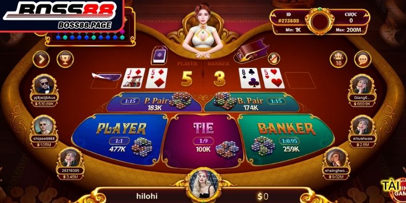 Cập nhật quy luật chơi Baccarat Boss8 online